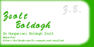 zsolt boldogh business card